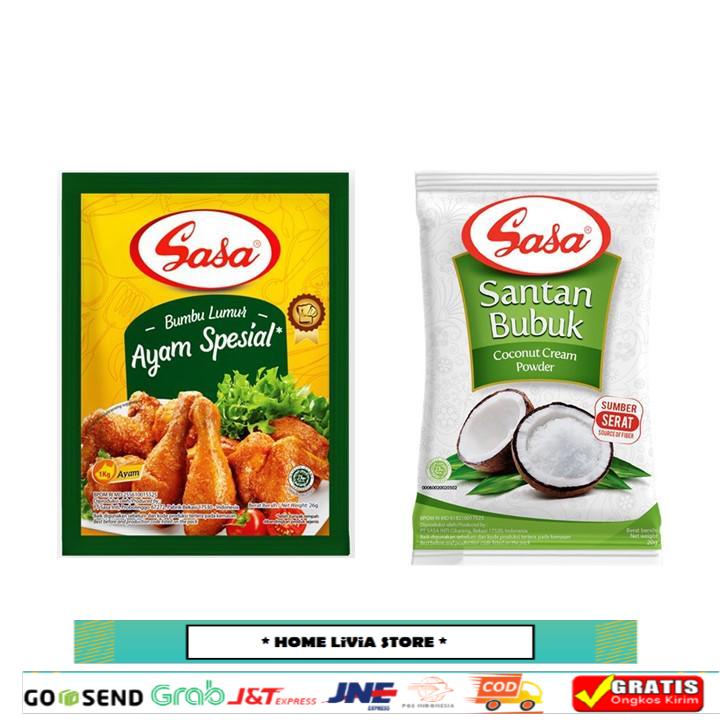 

Sasa Bumbu Lumur Ayam Spesial 26 gr + Sasa Santan Bubuk 20 gr