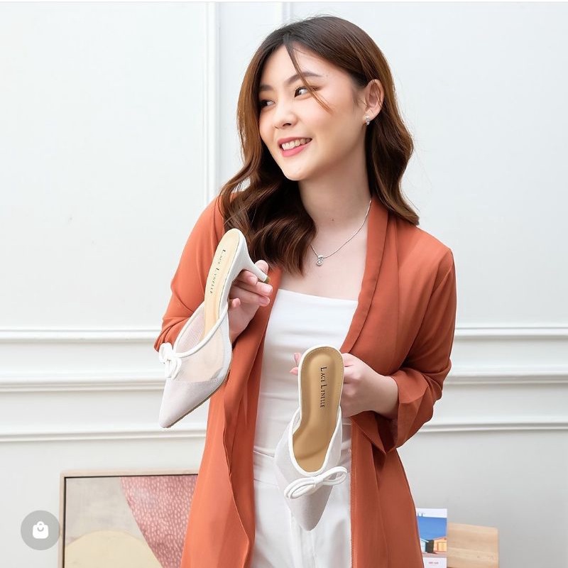 ABBUSHOES AG 11 sendal bapau mules azwa puring 7cm