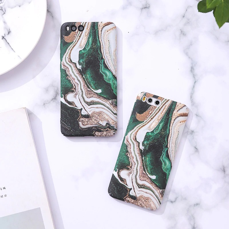 Emerald marble texture Hard Shell case cover For XIAOMI MI9 MI9SE MI8 MI8SE MI8LITE MIX3 MIX2S MI6