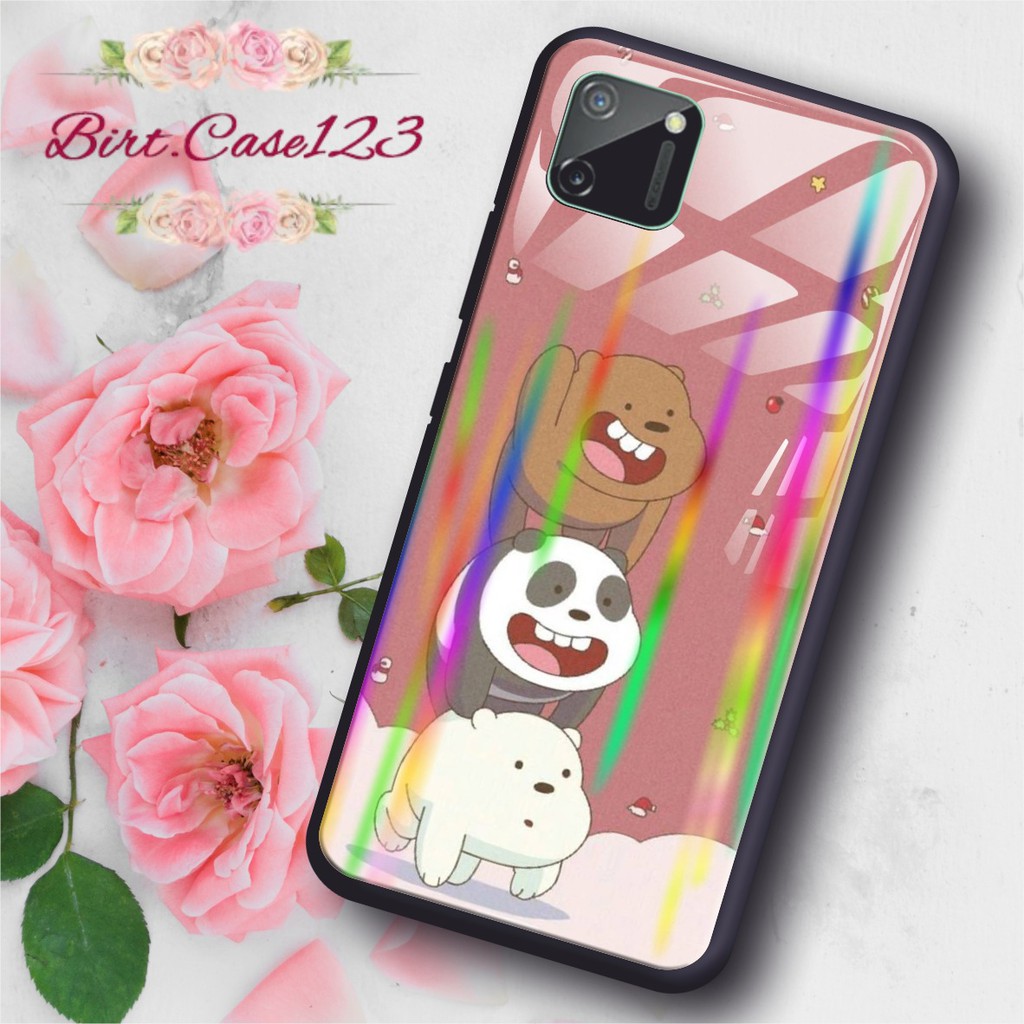 back case glass aurora WE BARE BEARS oppo samsung vivo xiaomi realme iphone all type BC1656