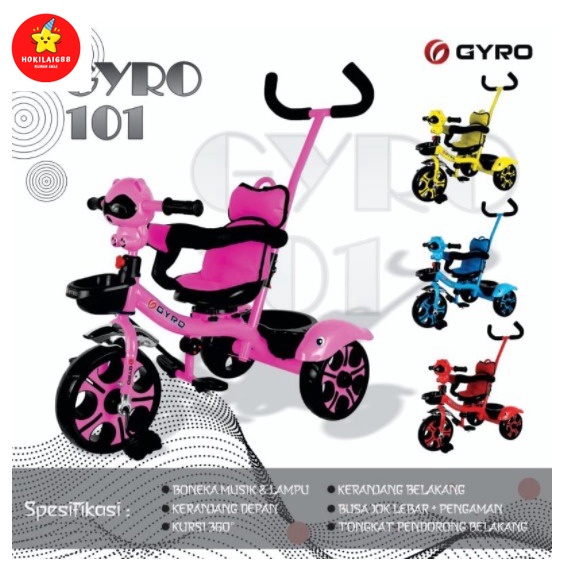 Sepedaan Roda Tiga Anak GYRO 101, GYRO 1122  Murah