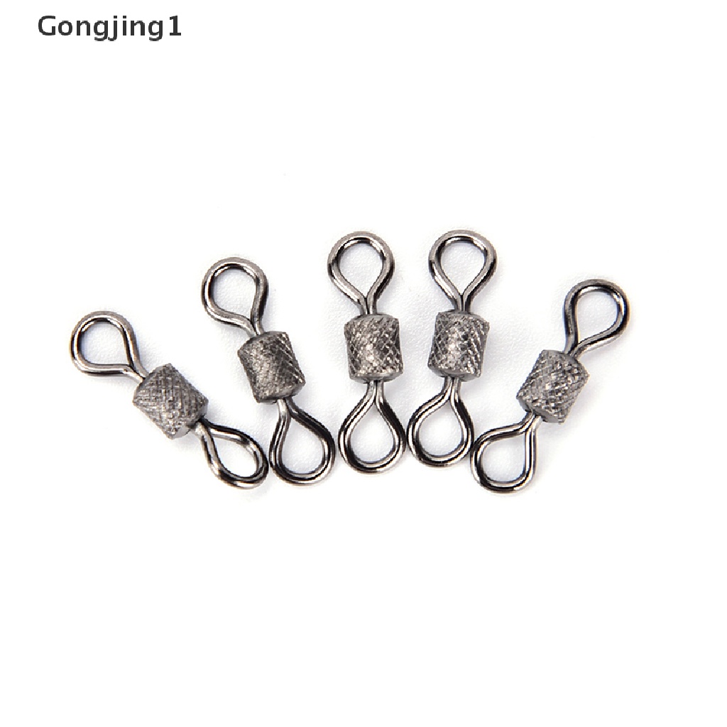 Gongjing1 50 Pcs knurling swivel Konektor Kail Pancing