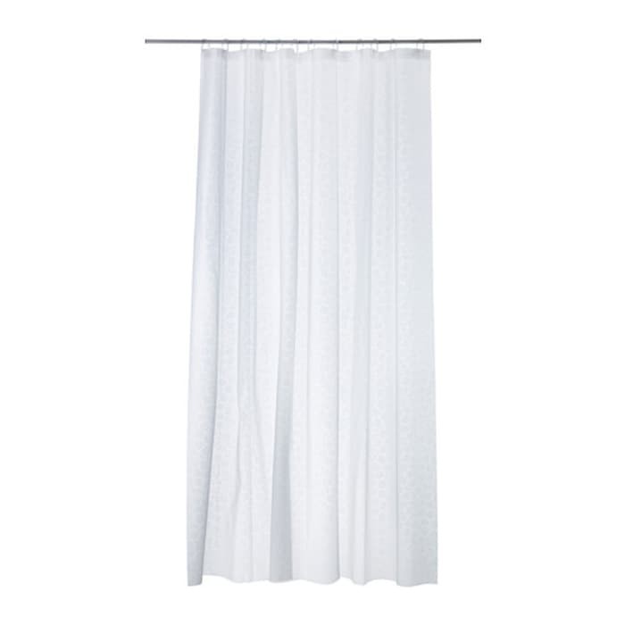Kamar Tidur - Shower Curtain - Tirai Kamar Mandi Ikea Innaren Tirai Shower, Putih Promo