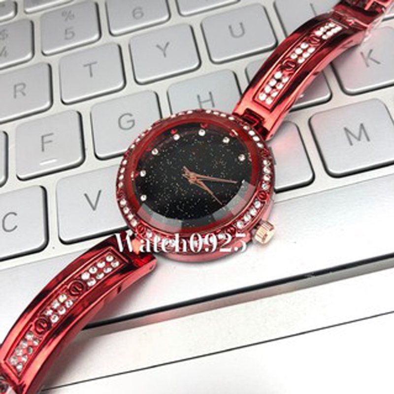 {COD} Jam Tangan Wanita - Rantai Bintik JAM TANGAN CEWEK JAM TANGAN MURAH FASHION FREE BATERAI G6 G5-G5-Merah