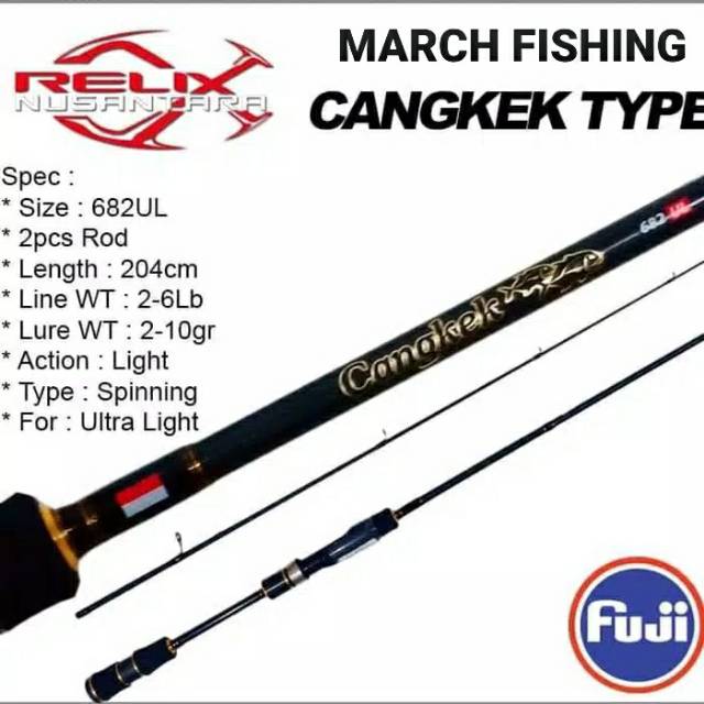 Rod CANGKEK GEN S 1-3lbs &amp; 2-6lbs + pipa Pvc