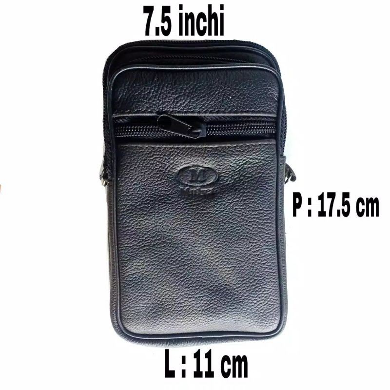 sarung hp berdiri kulit asli garut ukuran 6.5 inch HARGA TERMURAH