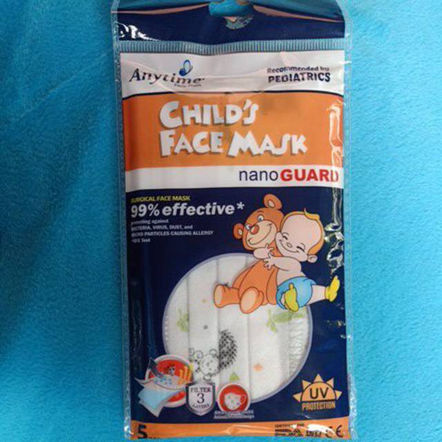 Masker kids/ masker anak anytime bfe 99,9%
