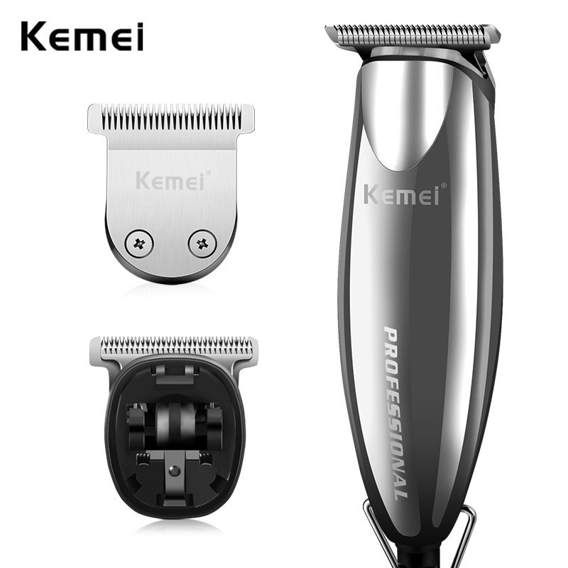

Kemei Modeling Barber Hair Trimmer 0mm Baldheaded Electric Hair Clipper Sisir Batas Grafis KM-701