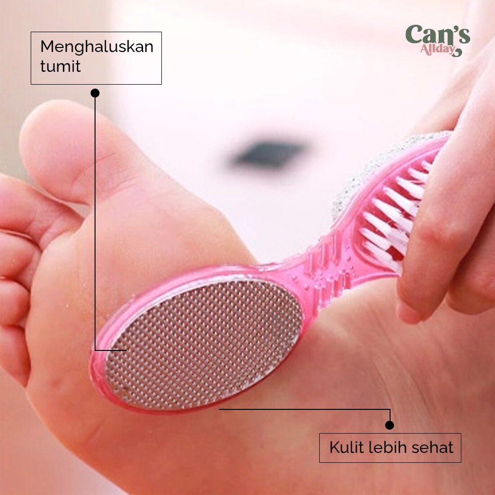 Penghalus Tumit Foot Scraper Sikat Kaki 4in1