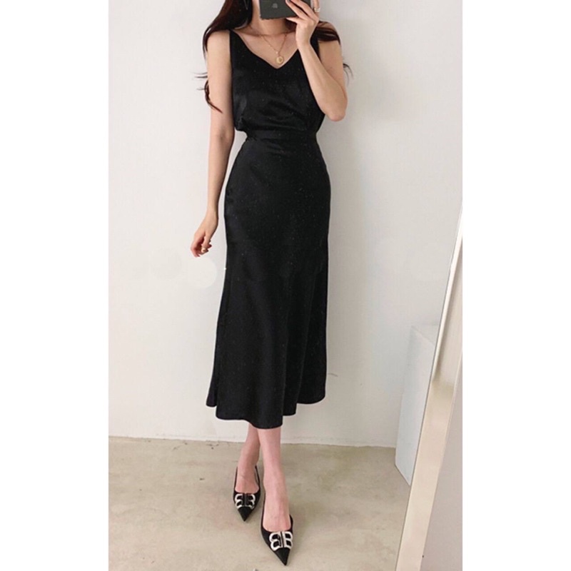 Jiwon Silky Tank Set / One Set Satin / One Set Polos / Setelan Polos / Setelan Satin / Setelan Wanit