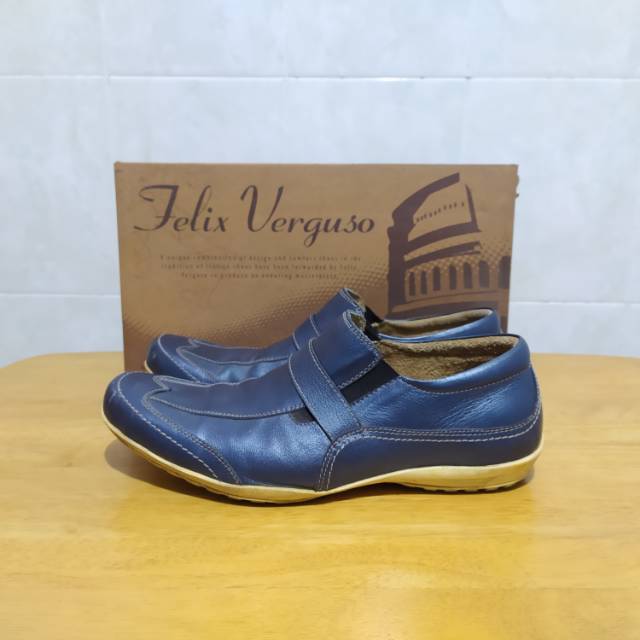  Sepatu  sneakers kulit  sapi original Felix Verguso made in 