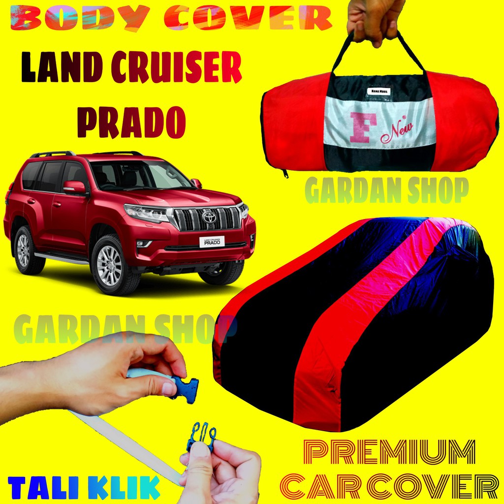 Body Cover LAND CRUISER PRADO Sarung MERAH Penutup Pelindung BodI Mobil Prado Tx Waterproof PREMIUM