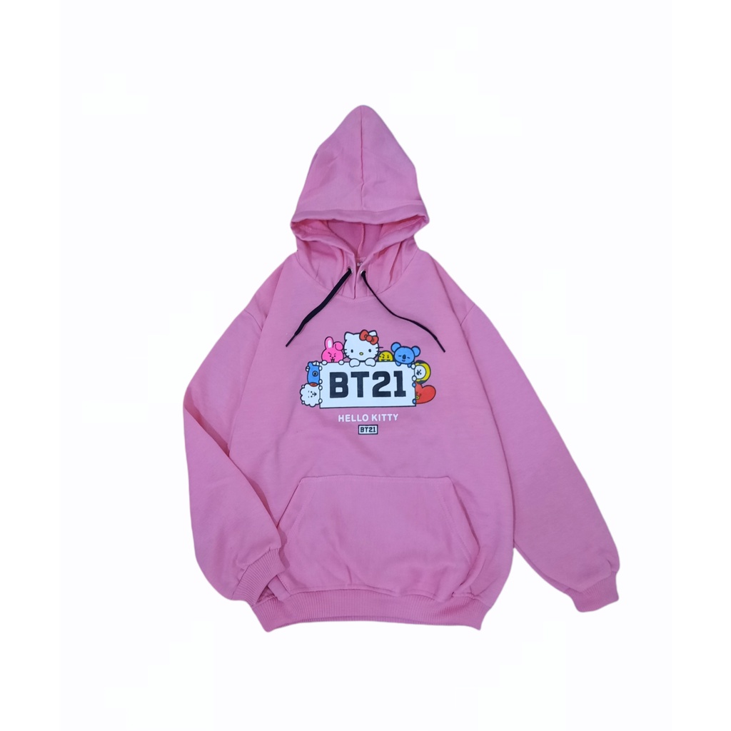 Sweater Anak BTS21 Hello Kitty ll Hoodie Anak Wanita 4-13 Thn