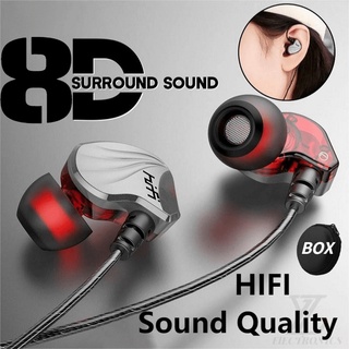 ⚡YZ Headset Gaming Sport Music 6D Surround Stereo Bass Hifi dengan Mic Earphone Headphone Gaming