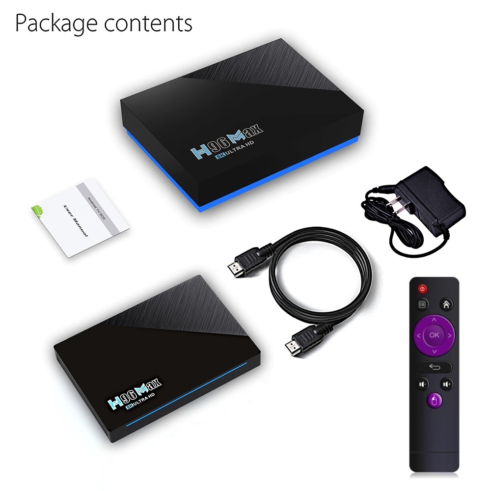 H96 MAX RK3566 - Android OS Smart TV Box 8K UHD - RAM 4GB ROM 32GB