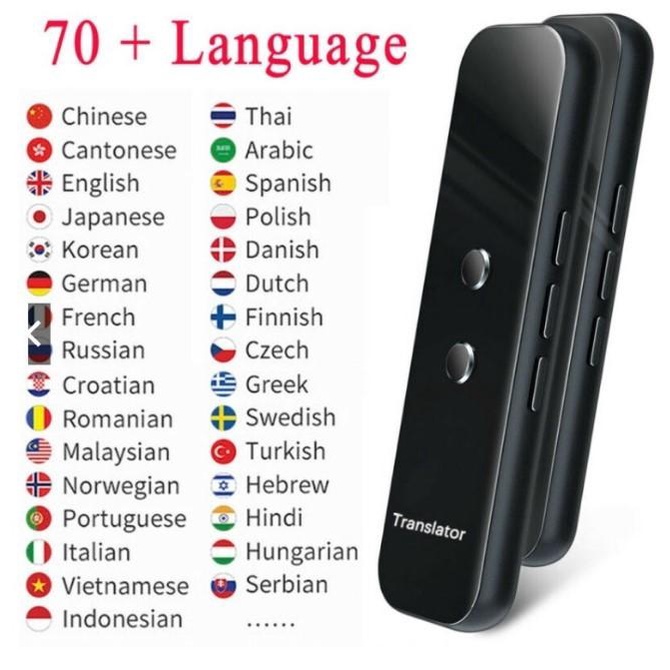 

Kamus | Alat Penerjemah Bahasa Portable 2 Multi-Language Smart Voice Bluetooth