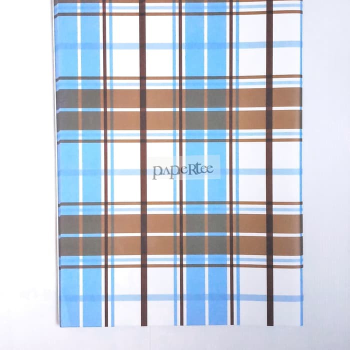 

eq169 Kertas Kado Kotak Biru Coklat Paper Kado Wrapping Paper Craft