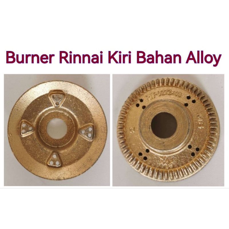 Burner Kompor Kuningan Rinnai Kiri Kecil Bahan Alloy