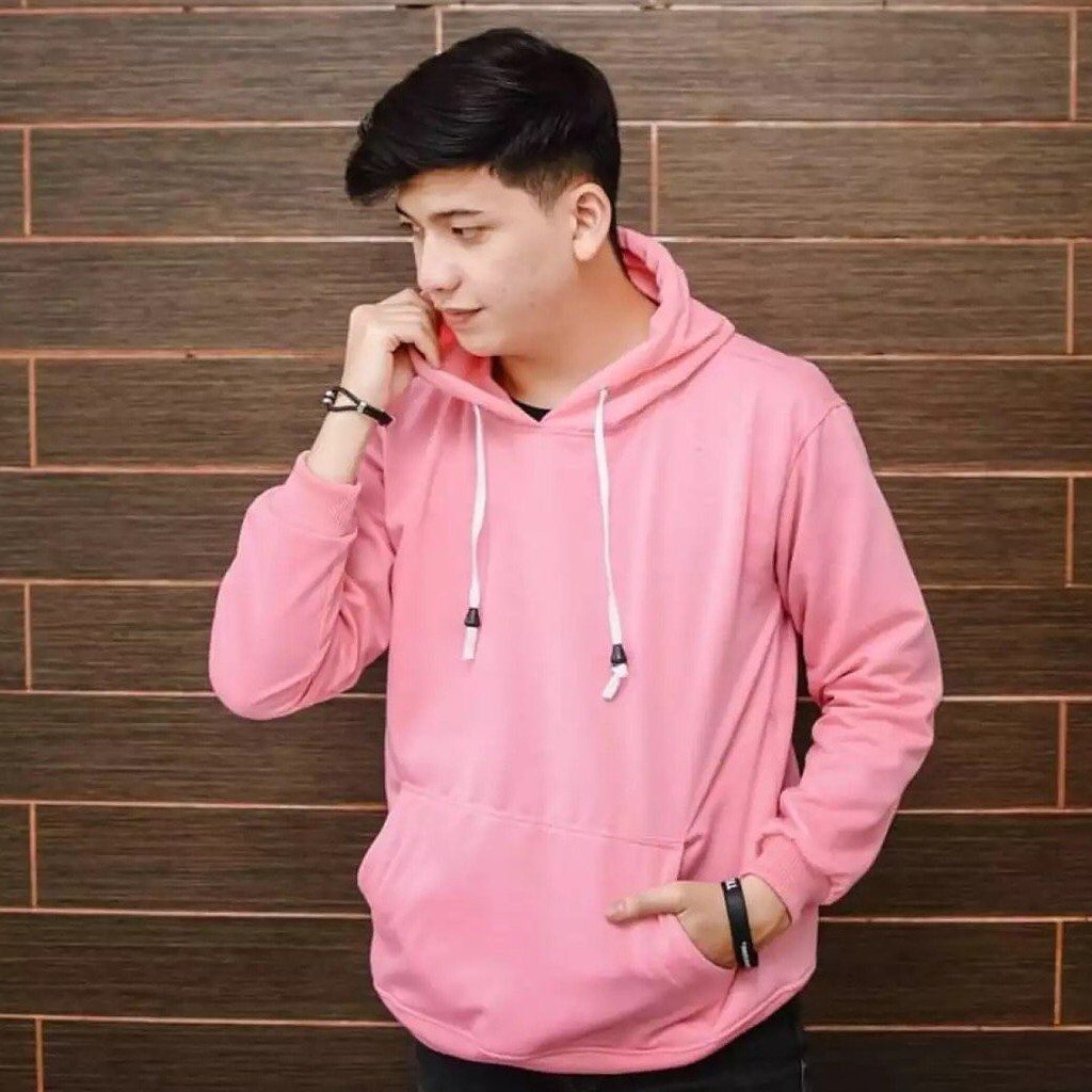 JAKET POLOS HOODIE JUMPER POLOS PRIA WANITA HOODIE JUMPER FLEECE DISTRO PINK SOFT RMD STORE M-XXL