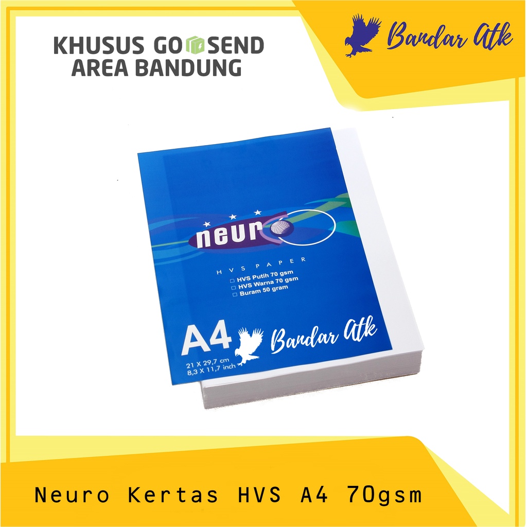 

KHUSUS GOSEND Kertas Fotokopi A4 70 Gram Neuro Kertas HVS A4 [1 PACK]