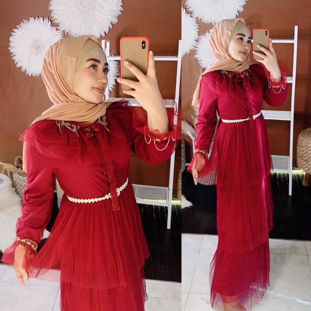 Gamis tutu tingkat by shellasaukia