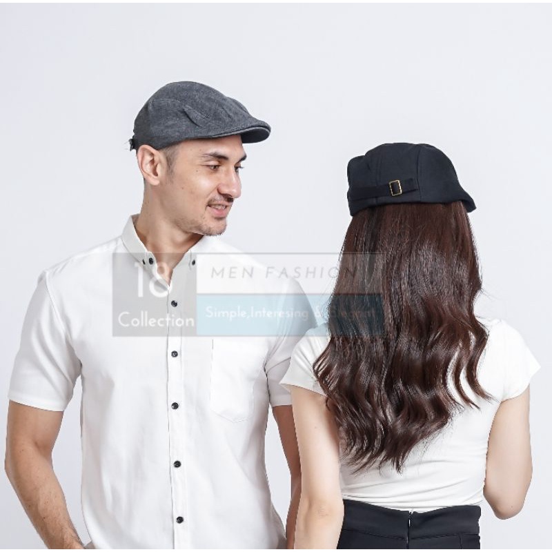 Grosir Topi Pet / Copet / Patino Model Flat Cap Murah / Topi Pria Cowo / Topi Pelukis / Painter Hat