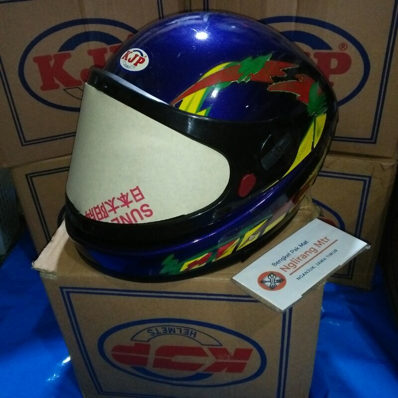 helm vintage jadul merk KJP tipe ratu violet tornado