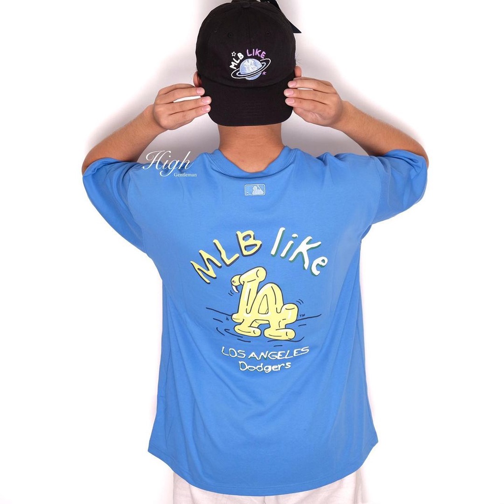 MLB Like LA Back Logo Overfit Tee - Blue