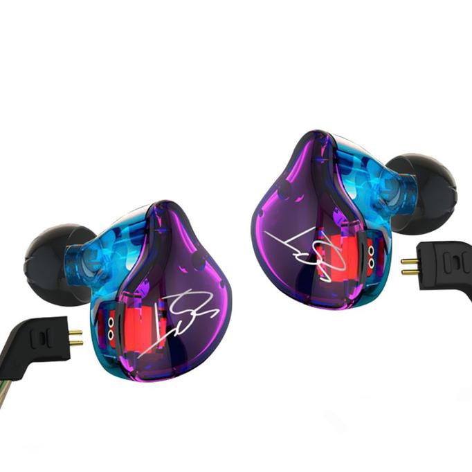 EARPHONE KNOWLEDGE ZENITH KZ - ZST PRO HEADSET SUPER BASS IEM - BLACK