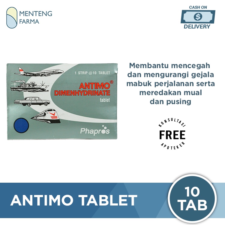 Antimo Tablet - Obat Pereda Mabuk Perjalanan