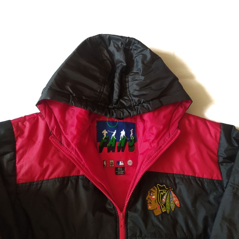 jaket bulang jaket tebal brand original mlb blackhawks