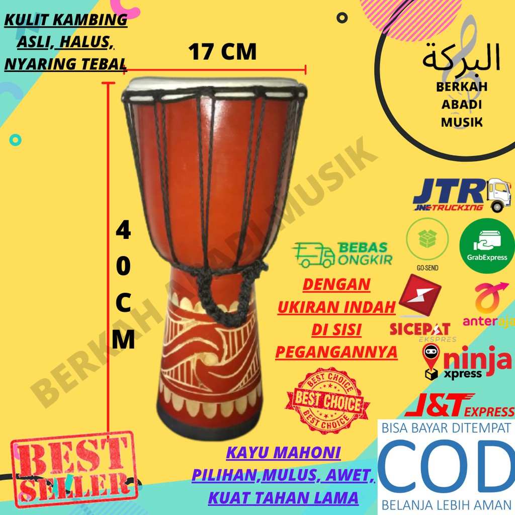 JIMBE 40CM JIMBE 40 CM BESAR JIMBE 40 CM JIMBE ALAT MUSIK 40 CM JIMBE SEDANG Jimbe ukuran 40CM genda