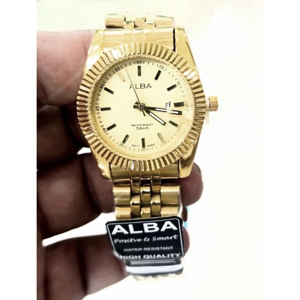 Jam Tangan Wanita   | Jam Alba Rantai Date Aktif