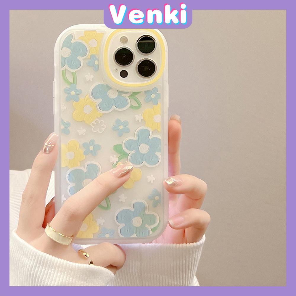 iPhone Case Silicone Soft Case Clear Case TPU Airbag Shockproof Full Coverage Protection Camera Oil Painting Flower For iPhone 13 Pro Max iPhone 12 Pro Max iPhone 11 iPhone 7 Plus