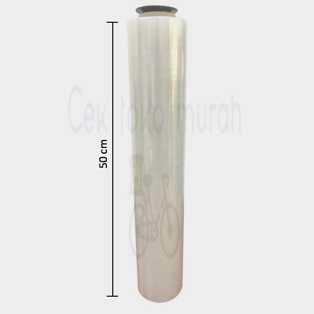 STRETCH FILM 50CM x 100M PLASTIC WRAPPING PACKING (Transparent)