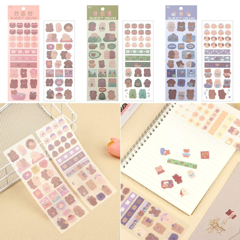 Populer 2lembar Stiker Alat Tulis Lucu Scrapbooking DIY Decor Diary Hias