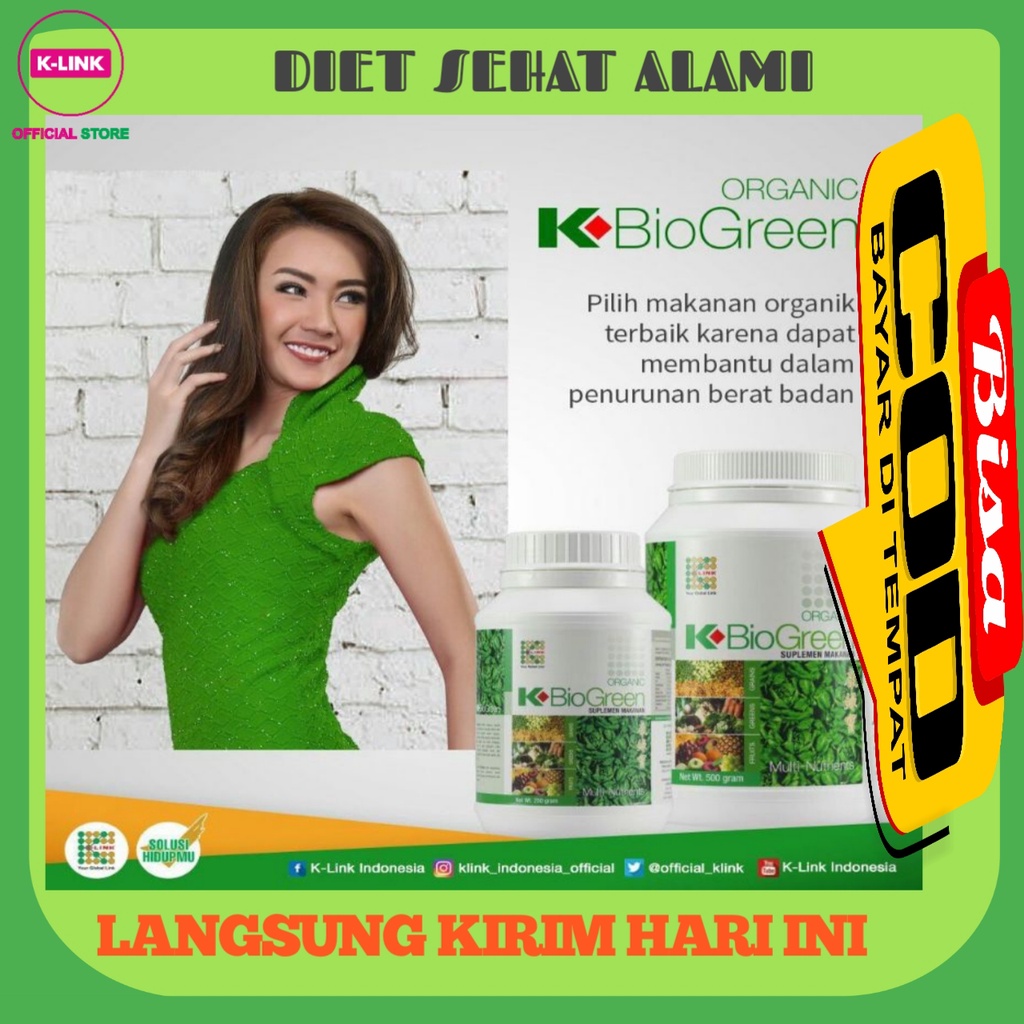 

BIO GREEN ORGANIC ORIGINAL K LINK SUPLEMEN KESEHATAN KAYA AKAN SERAT ALAMI