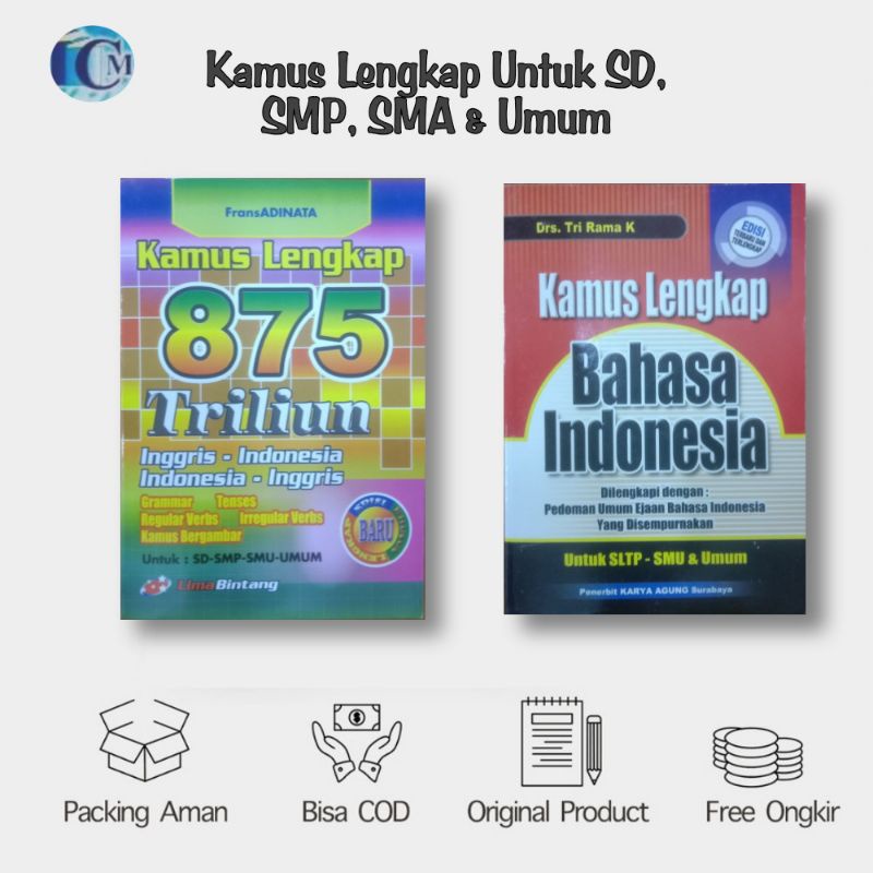 Kamus Lengkap Bahasa Indonesia / Kamus Lengkap Bahasa Inggris - Indonesia
