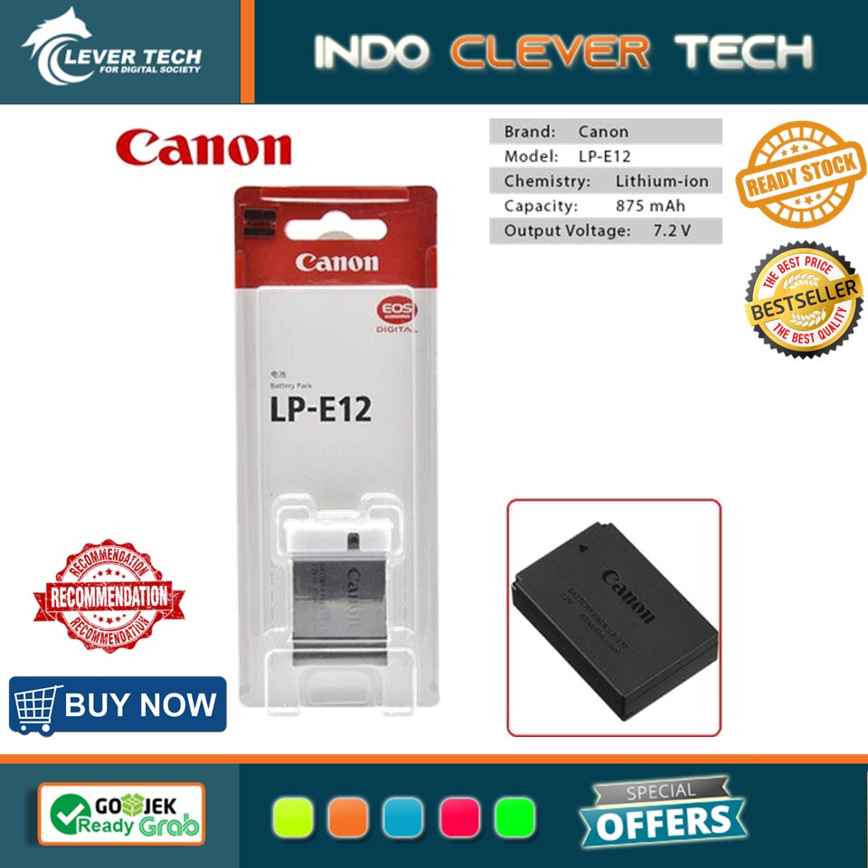 Canon LP-E12 / LPE12 For EOS M / Battery Canon LP-E12 Original