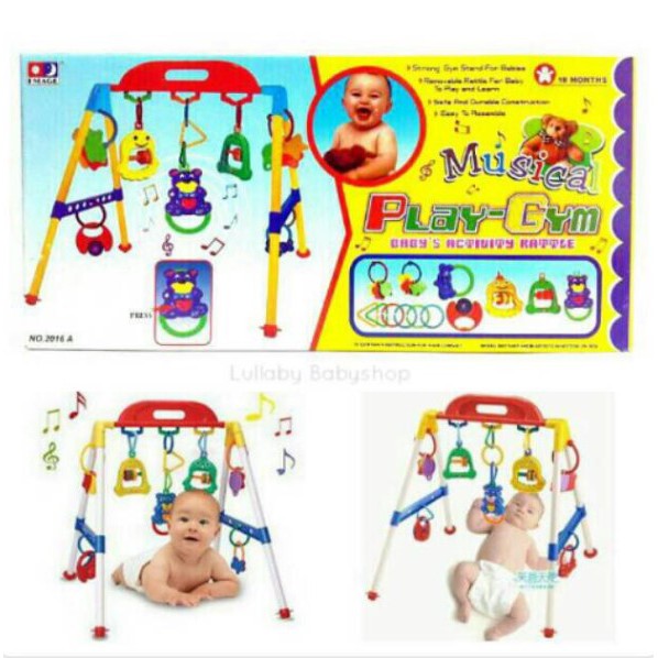 Musical Playgym Baby -  Mainan Rattle Bayi Anak Playgym