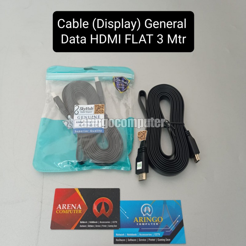 Cable (Display) General Data HDMI FLAT 3 Mtr