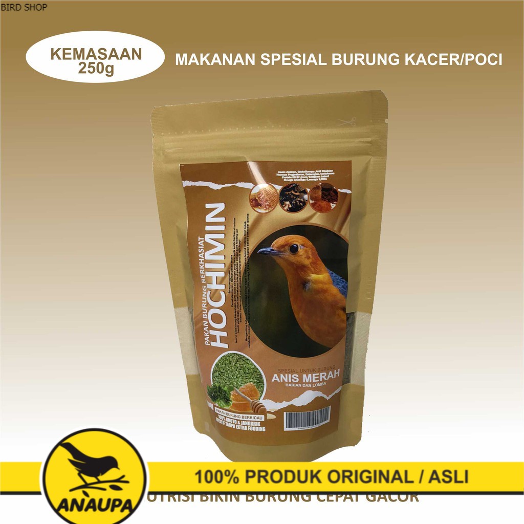 PAKAN BURUNG VOER SPESIAL UNTUK ANIS MERAH EXTRA SEAWEED DAN ULAT KROTO