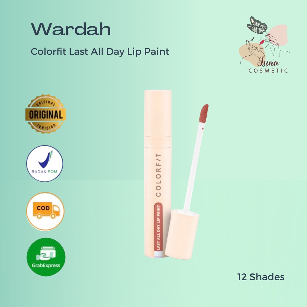 Wardah Colorfit Last All Day Lip Paint - Tahan Lama Hingga 12 Jam dan Transferproof