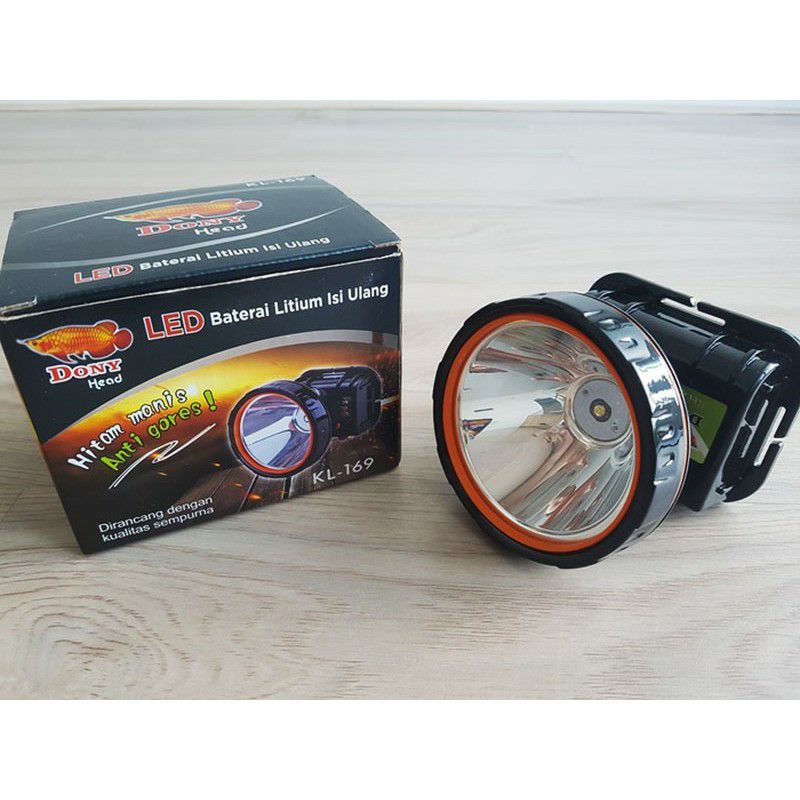 Senter Kepala Lampu Dony KL-169 Putih/Kuning