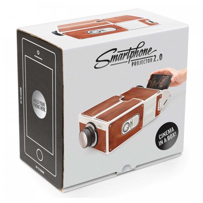 Proyektor Smartphone Portabel Cardboard 2.0 Projector Smartphone