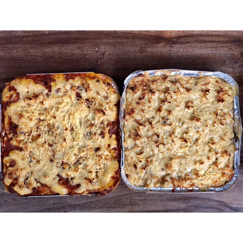 

Beef lasagna/fusilli
