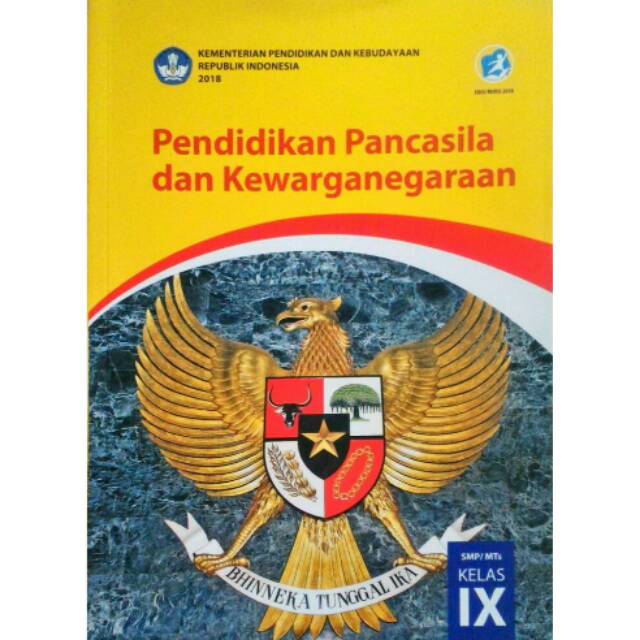 Jual Buku Kelas 9 Smp Mts Pkn Atau Ppkn Revisi 2018 Harga Zona 1