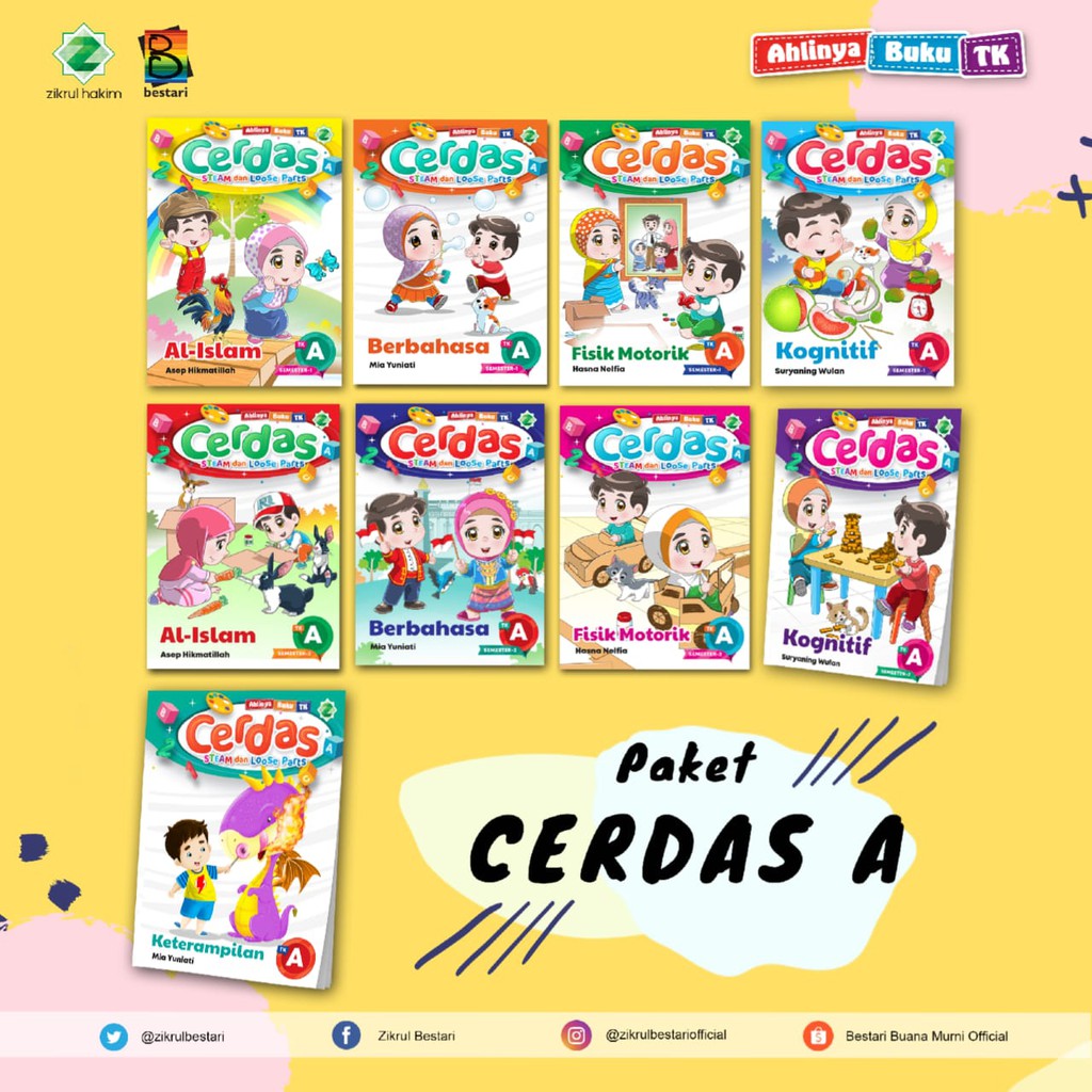 Jual Buku Paket Cerdas TK A Dan TK B Berbasis Steam Loose Parts - Buku ...