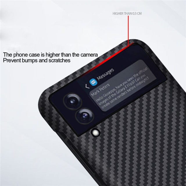 CASE SAMSUNG GALAXY Z FLIP3 5G FLIP 3 KEVLAR CARBON ORIGINAL