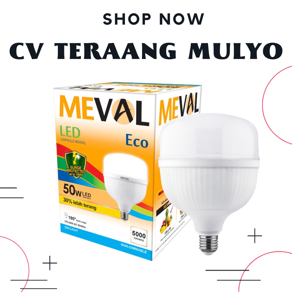 Lampu LED Capsule 50watt Putih MEVAL ECO
